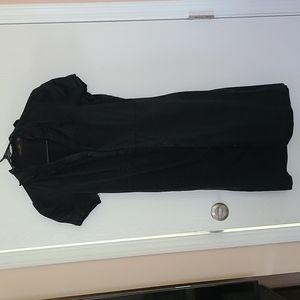 Limited short black button up dress